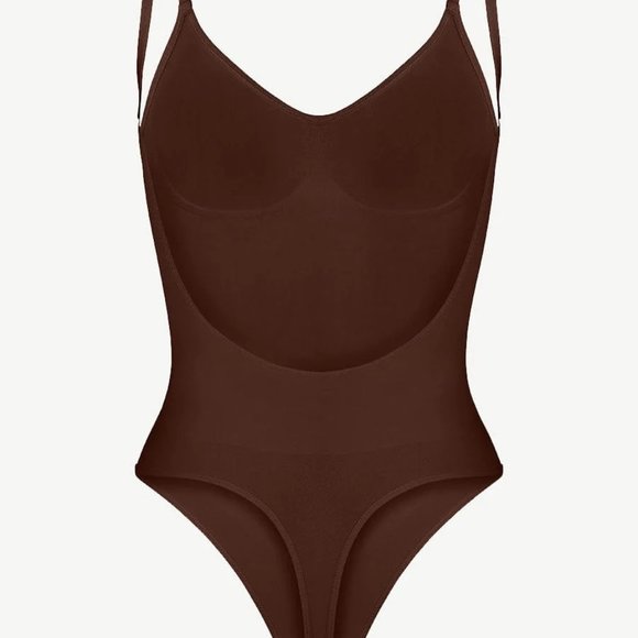 Seamless Sculpt Covered Breast Open-Back & Thong Bodyshaper - Picture 8 of 10